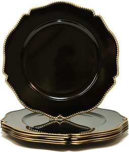 Assiette de présentation en métal fantaisie de couleur personnalisée, écologique, pour mariage, 100 pièces MOQ, design indien - Product Image 6