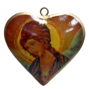 Émail Design Fer Métal Suspendu Coeur Mur Ornement Décoratif pour Maison Vacances Décoration De Noël À La Main En Vrac - Product Image 6