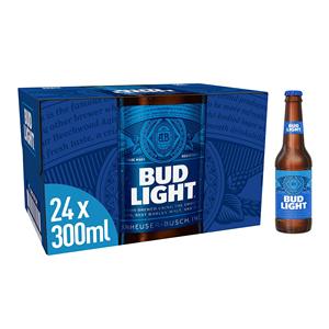 Cerveza Lager Bud Light, 24 Botellas de 300 ml, 3.5%, en Venta - Product Image 1