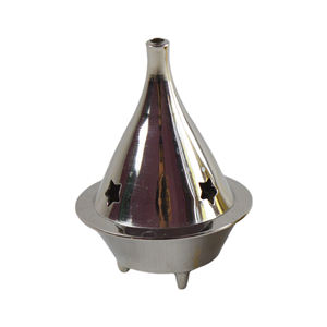 La plus nouvelle conception de décor à la maison de brûleur d'encens de cône d'argent avec le support d'encens de conception de finition plaquée pour le parfum - Product Image 5
