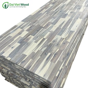 Paneles de madera de dedo de Acacia de diseño moderno con revestimiento de aceite blanco para muebles de gabinetes de cocina - Product Image 1