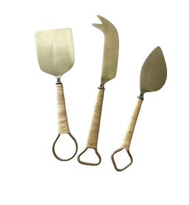 Modern Design Cheese Tools Handmade Tableware Cheese <b>Set</b> Gold Blade Butter Slicer Bird End Cheese Knife with Metal Handle - Product Image 5