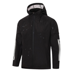 Vêtements d'extérieur Veste coupe-vent pour hommes au dernier prix Veste coupe-vent à manches longues pour hommes au design bon marché avec logo imprimé Respirant - Product Image 2