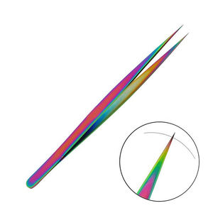 แหนบถอนขนตาสแตนเลสพร้อมอุปกรณ์เสริมความงามสำหรับการต่อขนตา - Product Image 3