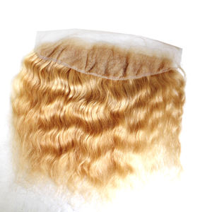 100% cheveux humains naturels tissage frontal attaché à la main blond crépus droit vague profonde faisceaux 13x4 13x6 oreille à oreille dentelle longue longueur - Product Image 6