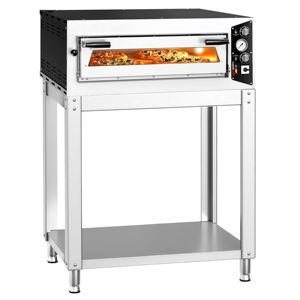 Four à pizza électrique à un seul niveau - Plateau en pierre réfractaire - 4 x 35 cm (13,8 po) - Commandes mécaniques - Jusqu'à 450°C - incl. - Product Image 3