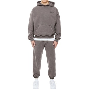 Men Women Oversized Tracksuit Set Hoodie and Pants Loose Fit Cotton Blend Casual Sportswear - Product Image 4