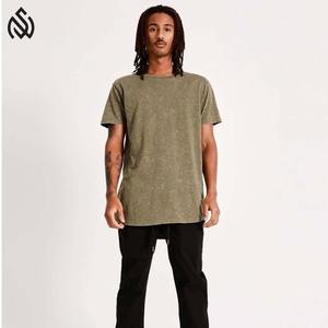 T-shirts délavés à l'acide en coton pour hommes de haute qualité Design unique régulier sur mesure nouveau tissu tricoté à la mode - Product Image 3