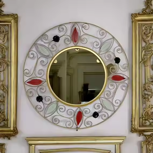 Nouvelle arrivée Miroir mural moderne en métal de qualité supérieure Décoration de la maison la plus récente avec un look élégant - Product Image 2