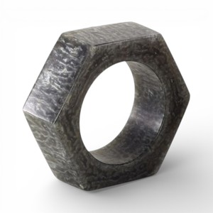 แหวนรองผ้าเช็ดปากหินอ่อนสีเทาลายธรรมชาติสำหรับการตกแต่งโต๊ะอาหารที่ทันสมัยและมีเอกลักษณ์ - Product Image 5