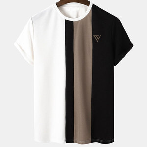 เสื้อยืดผู้ชายสีและโลโก้ตามสั่ง-ผ้าฝ้ายถัก 100% ระบายอากาศได้ดี เป็นมิตรกับสิ่งแวดล้อม คุณภาพสูง ขายส่ง - Product Image 1