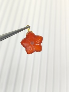 Venta caliente 925 plata esterlina colgante fino tallado a mano piedra preciosa flor cornalina oro Vermeil alambre envuelto tallado colgante - Product Image 3