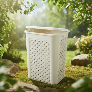 ARIANNA Angora Modern Design 50Lt Plastic <b>Laundry</b> Basket PP Storage Baskets Cloth Flexible Clothing Organizer Model 8105408210 - Product Image 3