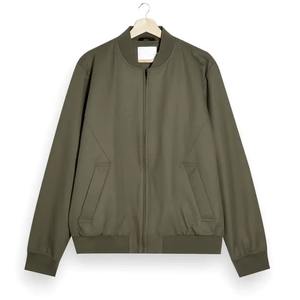 Nouveau blouson bombardier matelassé en satin personnalisé pour hommes veste en toile à la mode avec col montant - Product Image 3