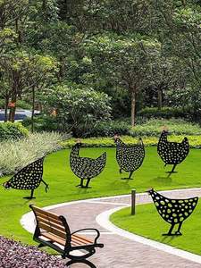 Metal <b>Garden</b> <b>Ornaments</b> With Black Surface Ideal For Decorative Landscaping And Outdoor Styling - Product Image 6