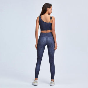 Conjunto de Yoga sin Mangas de Alta Calidad para Mujer, el Mejor Material para Ropa Deportiva de Gimnasio, Talla Grande XXL, Impresión de Logotipo Personalizado, Logotipo Elástico en la Cintura - Product Image 5