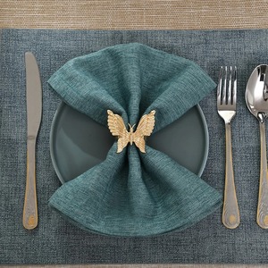 Premium <b>Butterfly</b> Gold Metal Napkin Ring for Classy Table Setup Home Dining <b>Parties</b> Holiday Events and Gifting From India - Product Image 5