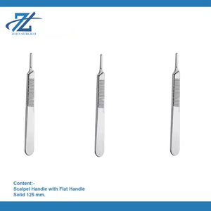 Scalpel Handle Solid No. 3 <b>Surgical</b> <b>Instruments</b> Scalpel Handle with Stainless Steel 125 mm - Product Image 2