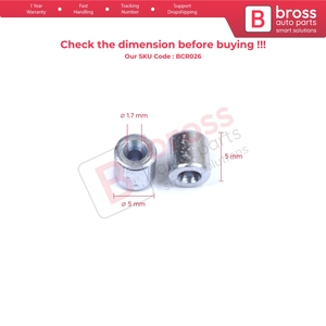 BCR026 สายเคเบิลควบคุมกระจกหน้าต่าง สายรัดแบบนิ่ม ปลายสายรัดแบบหมุดย้ำ 5x5/1.7 มม. 100 ชิ้น - Product Image 5