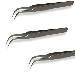 Best Quality Lash Extensions <b>Tweezers</b> Custom Logo Accessories Tool <b>Eyelash</b> <b>Tweezers</b> Rose Gold Diamond Grip <b>Tweezers</b> - Product Image 6
