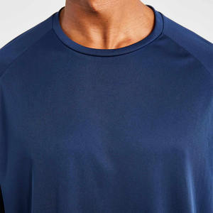 Camisetas de gran tamaño de manga corta para hombre, camisetas deportivas de compresión de secado rápido, patrón de estampado sólido, entrenamiento de 220 gramos - Product Image 4