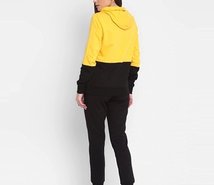Conjunto Deportivo de Invierno para Mujer, Transpirable, de Alta Calidad, 2 Piezas, Color Sólido Informal, 100% Poliéster Algodón, el Mejor Material - Product Image 3