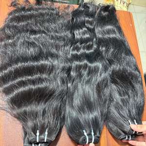 Meilleure qualité 100% extensions de cheveux humains indiens bruts paquets de trame corporelle ondulés approvisionnement en gros de vendeur de confiance - Product Image 4