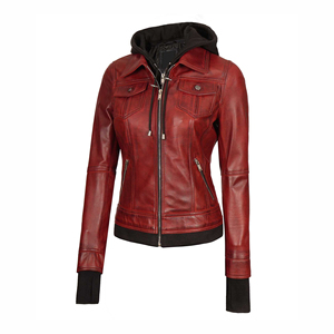 Nouveautés 2025 Vestes d'hiver pour femmes imperméables de haute qualité Service OEM Toile Cuir extérieur - Product Image 2
