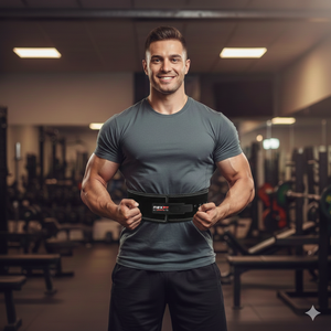 Ceinture de musculation en cuir haute performance Rexfit Sports, soutien dorsal pour la salle de sport et la musculation - Product Image 4