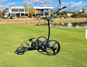 Nuevo Carro de Golf Eléctrico de Acero Inoxidable X8R con Sistema Push-Pull, Batería de Litio SLA de 12V 35/36Ah - Product Image 2