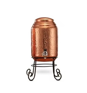 Distributeur d'eau en cuivre de haute qualité, étanche, avec couvercle robuste et robinet en acier pour une eau fraîche et fraîcheur durable - Product Image 6
