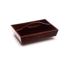 Plateaux de service en bois à finition polie naturelle d'aspect royal Plateau de service en bois pour collations sur mesure - Product Image 5