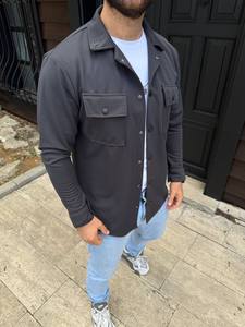 Camisa Casual de Hombre, de Algodón Satinado, de Doble Botonadura, a Cuadros, de Manga Larga, con Botones, Personalizable, Estilo Urbano, Ecológica, Antiarrugas y Ligera - Product Image 3