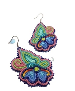 Pendientes de botón con diseño de labios y cuentas de alta calidad para mujer, joyería llamativa redonda multicolor, accesorio de moda para fiesta y boda - Product Image 6