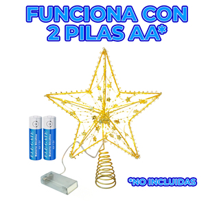 Moderno Puntale per Albero di Natale a Forma di Stella 3D con Luci LED Calde IP44 per Decorazioni Domestiche e Regalo, Formato Piccolo - Product Image 5