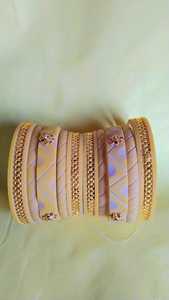 Ensemble de Chuda en résine rouge et blanche traditionnelle ensemble de Chuda de mariée en résine avec décoration de perles ensemble de Chuda en résine pour cadeau de mariage - Product Image 2