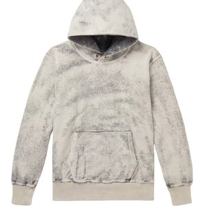 Personnalisé Vintage Acid Wash Heavyweight Hoodie pour Hommes 100% Coton French Terry Hiver Surdimensionné Hoodies Pas Cher Prix Personnalisation - Product Image 4