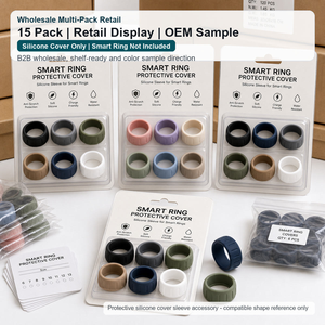 Funda de Silicona OEM para Anillo Inteligente Compatible con RingConn Gen 2, Caja de Color de Marca Privada, Exhibición para Venta al por Menor, Paquete de 15 - Product Image 5