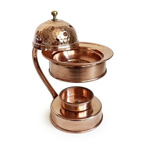 Vaporizador de Aromaterapia de Cobre Hecho a Mano con Diseño Tradicional, Vapor para Yoga y Meditación, Regalo Espiritual, Portavelas con Tapa - Product Image 5
