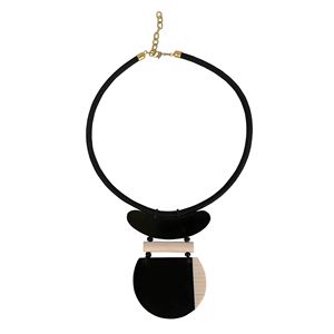 Chaîne en corne Collier Infinity Collier en corne de buffle naturelle Produit indien fait à la main - Product Image 6