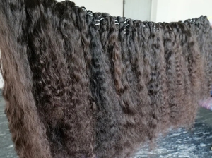 EXTENSIONS DE CHEVEUX CRUS INDIENS BOUCLES AVEC CUTICULES ALIGNÉES CHEVEUX DE DONATEUR UNIQUE SANS PERTE OU ENchevêtrement 100% RAW ET NON TRAITÉ BUNDLE - Product Image 3