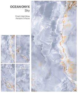 Azulejos de Porcelana Esmaltada con Acabado Brillante HG OCEAN ONYX SKY HIGH - Product Image 2