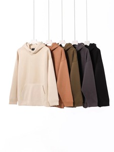 Sweat à capuche pour homme, best-seller de l'hiver, uni, 100% coton molletonné, respirant, avec poche, de bonne qualité, prix raisonnable, grande taille - Product Image 3