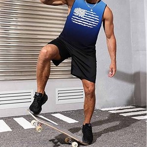 Vente chaude de qualité supérieure hommes débardeur coupe ample hommes débardeur Gym Fitness porter hommes débardeur fabriqué par robe de sport - Product Image 4