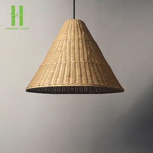 Abat-jour suspendu moderne en bambou et rotin naturel, écologique, pour décoration intérieure, best-seller - Product Image 4