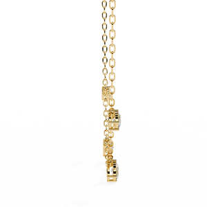 สร้อยคอประดับเพชรสีทอง18K สำหรับงานแต่งงานในห้องปฏิบัติการ - Product Image 4