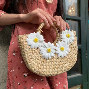 Bolsa de jacinto de agua ecológica, ligera, duradera y perfecta para ir de compras o viajar, hecha de Vietnam 2025 - Product Image 2