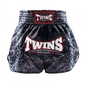 Shorts de Muay Thai de haute qualité, durables, légers, en satin respirant, séchage rapide, pour entraînement, gym, sport, vêtements de sport pour hommes - Product Image 1