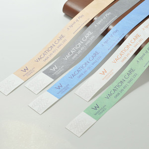 [AnyWristband] Pulsera Personalizada Impermeable para Eventos, Fácil Distribución, Correa a Todo Color, Pulsera de Tyvek, Tipo Individual, 25 mm (1\") - Product Image 4