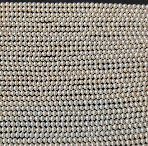 Natural White Pearl Loose Beads Strand <b>Top</b> Grade Untreated Color Change Effect Bead <b>Stringing</b> Supply Timeless Everyday Wear - Product Image 3